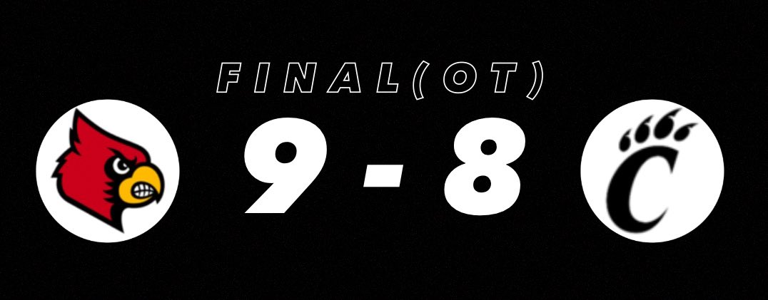 FINAL 😤

#2 Bo Wigginton finds the net and the Cards win in OT over the Bearcats‼️

#GoCards