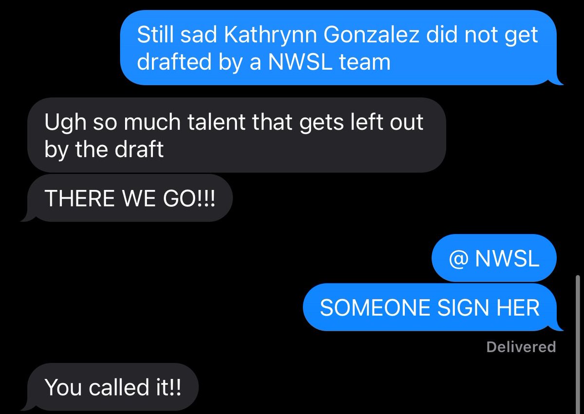 Was just talking to <a href="/jennatonelli/">Jenna Tonelli</a> about Kat González, who went undrafted in the 2023 NWSL draft.

Seconds later, she scores a GOLAZO for the Dominican Republic to put them up 1-0 vs Guyana in the 55th minute.

IM SO HAPPY FOR KAT.