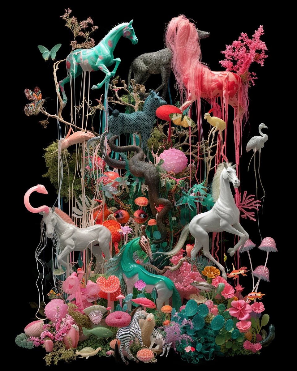 Museumoah's tweet photo. Equusystem #aiart https://t.co/5llYd4NttT