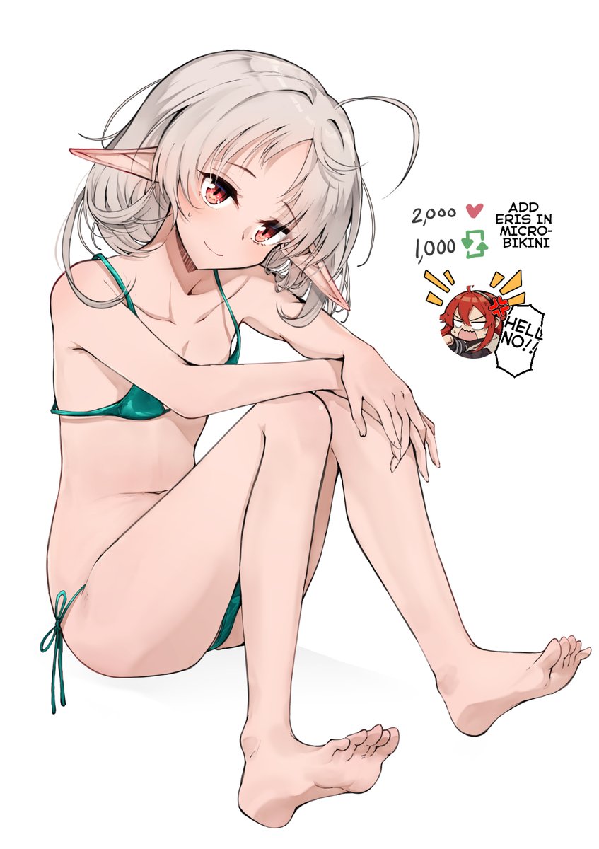 Nakatokung's tweet photo. Sylphy in micro-bikini as promised! 
 Let's see if you guys want to see Eris too?  
#無職転生 https://t.co/se39X940z5