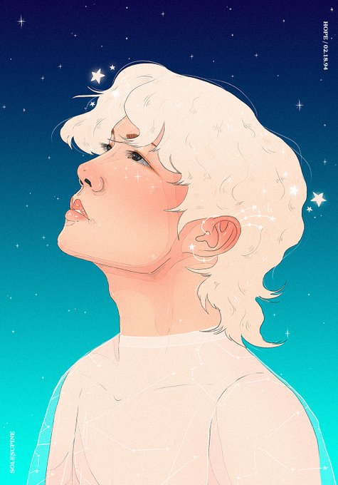 「blonde hair gradient」 illustration images(Latest)