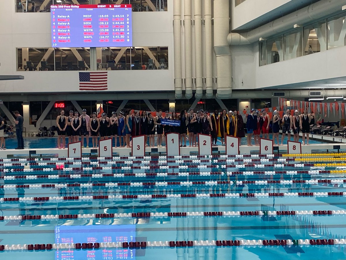 Girls <a href="/MIAA033/">MIAA</a> Swim &amp; Dive State Championships:

200 Free Relay; 7th place for Nora H, Anna K, Jordan I and Jill D - With a time of 1:45.14 

#legit #ProudAD 

<a href="/coachmace/">Michael Mason</a> <a href="/TVLSportsMa/">TVL Sports Updates</a> <a href="/HometownWeekly/">Hometown Weekly</a> <a href="/GlobeSchools/">Boston Globe Schools</a> <a href="/BostonHeraldHS/">Danny Ventura</a>
