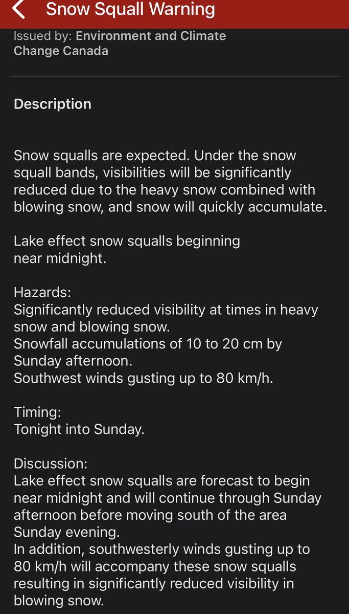 PCPFFA_L2307's tweet image. Be aware of changing road and weather conditions late tonight into tomorrow afternoon. @PortColborne @IAFFofficial #Engine1 #Local2307