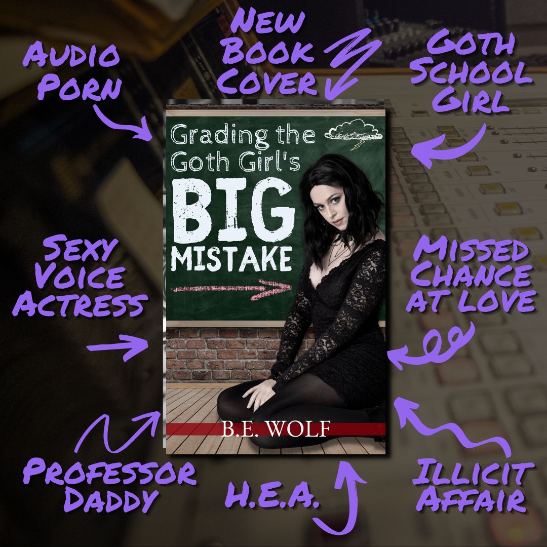 AuthorBEWolf's tweet photo. The student the subject of teacher fantasies... #erotica #standclosetome #collegeteacher #gothgirl #cheating
Ebook at https://t.co/ylELYxXXgl
Audiobook on Audible &amp; Apple: https://t.co/Saa3UDEnzI https://t.co/gG6EpqfjrA