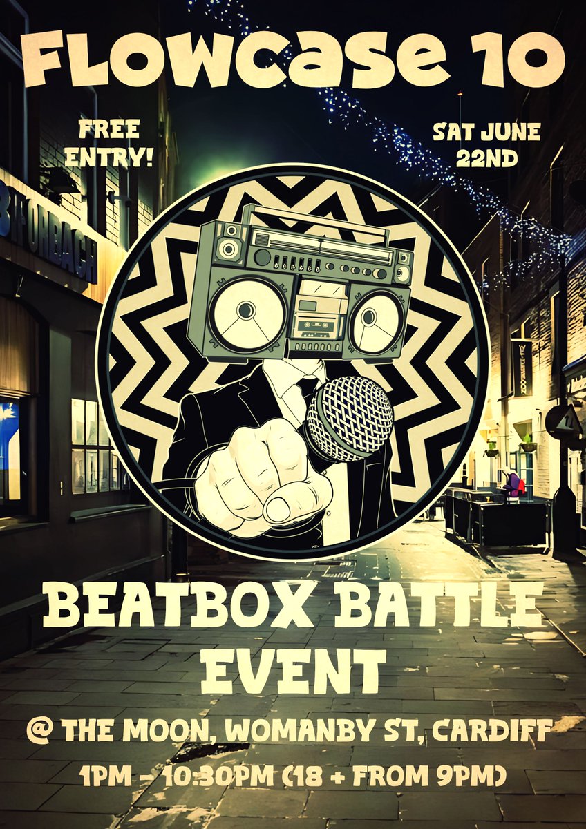 Free entry Beatbox Battles event Saturday 22nd of June in Cardiff