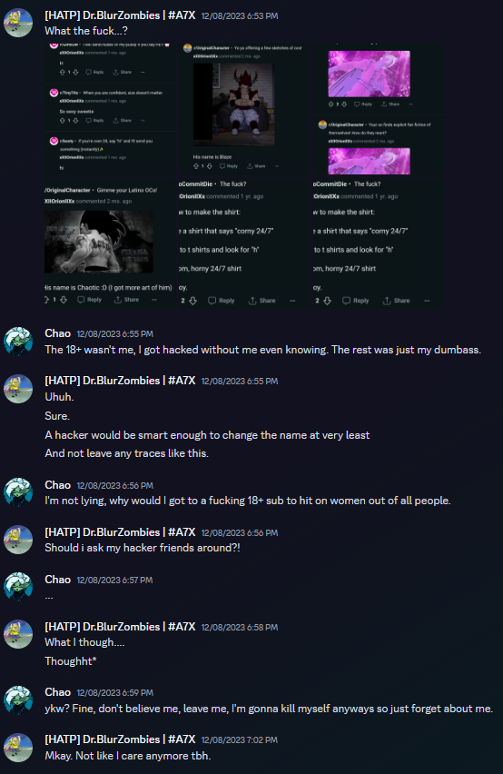 ZeDoctorBlur's tweet photo. @SayNOtoPredator @KuwataZero Here's my statement regarding the Chaotic Thing + a whole screenshot of that convo, backing up everything I've said. https://t.co/inUCrj4uoC