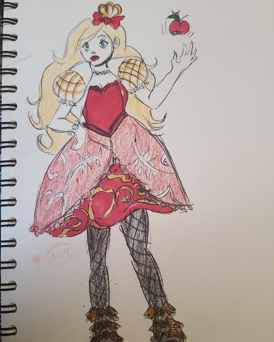 Potatogodesu's tweet photo. Apple white #eah #everafterhigh #fanart #artph #potatoarts https://t.co/TrkS7sbcF8