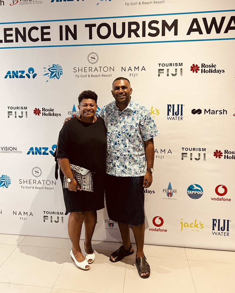 And we meet, through tourism industry. How time flies 🙌🏾 #FETA2023 #fijitourism #tourismawards #fiji