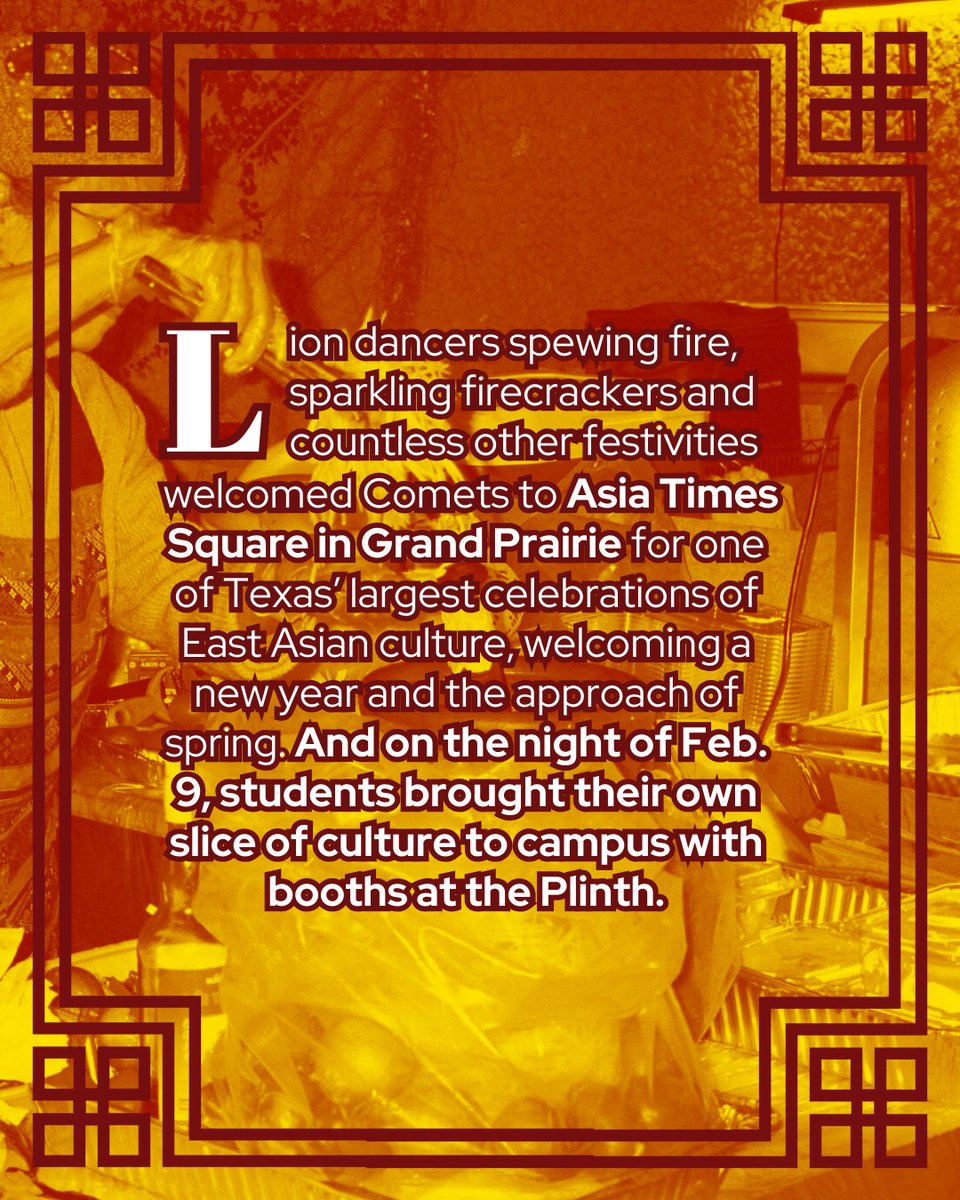 retrograde_news's tweet photo. Check out our story about Lunar New Year 2024 at https://t.co/yUqyqTCzqc!
Story by André Averion. Asia Times Square (Slide 3) photos by Katya Zakar. Plinth (Slides 2 and 4) photos by Hyun Lim.
#utdmercury #utd #utdnews #campusnews #utdallas #utdstudents #lunarnewyear #lny2024 https://t.co/gyTKc1la0V