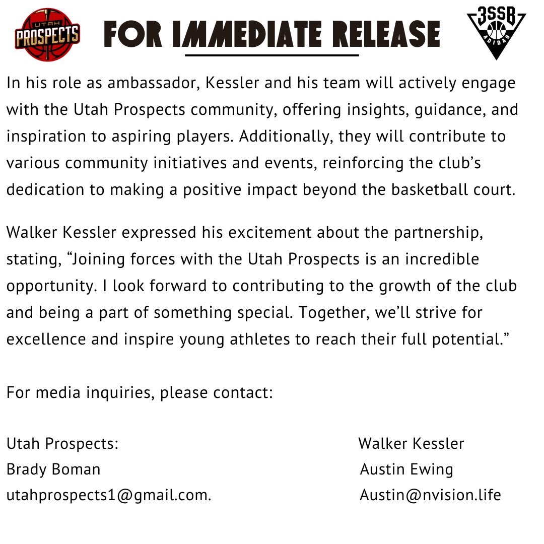 Excited for the opportunity to work with the Utah prospects. A commitment to the youth is a commitment to the future and I’m excited for that future liinks.co/prospectskessl…