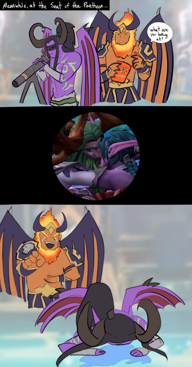 News of Malfurion's return reaches edgy ears
#worldofwarcraft #comic