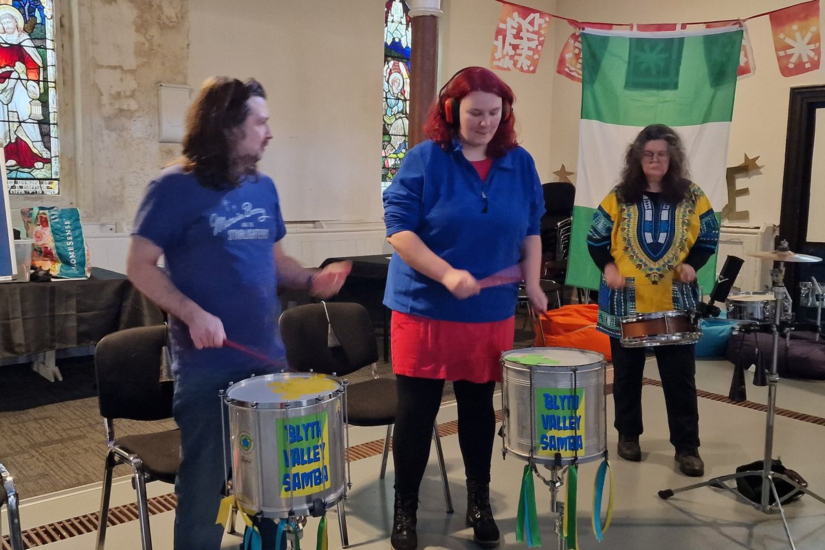 #BlythValleySamba completed a 12 hour #Drumathon in aid of @HeadwayArts . Thank you to all who supported us. Are you in Blyth Valley? Come and join us. Tuesdays 730pm-9pm at The Old Church, Waterloo Road Blyth NE24 1BY. @BlythTCouncil @N_landCouncil #SambaDrummng #Drums