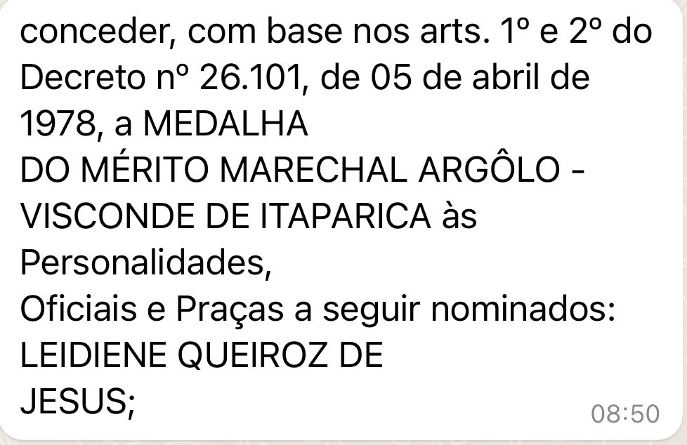 leideq's tweet photo. Estou muito feliz com essa honraria concedida em Diário Oficial pelo Governador e pelo comandante geral da PM Cel Coutinho. Estarei recebendo a Medalha do Mérito Marechal Argôlo - Visconde de Itaparica. Agradeço especialmente ao Cel Lopes por está me fazendo essa homenagem. https://t.co/cdeOvGlIij