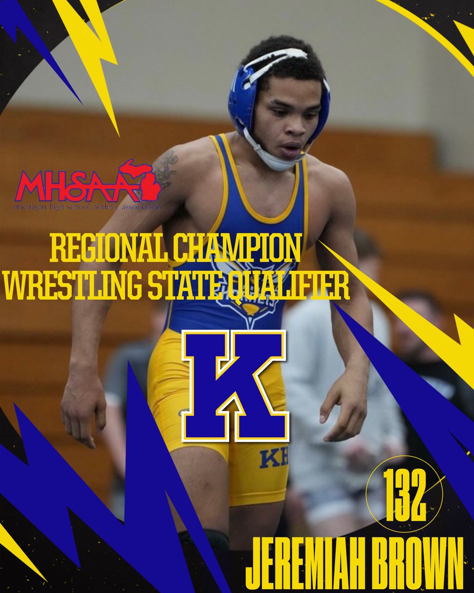 Congratulations Jeremiah Brown! #HornetPride #KearsleyWrestling