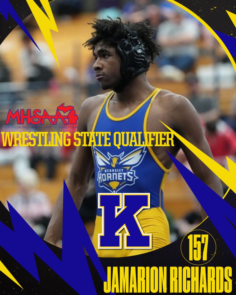 Congratulations Jamarion Richards!
#HornetPride #KearsleyWrestling