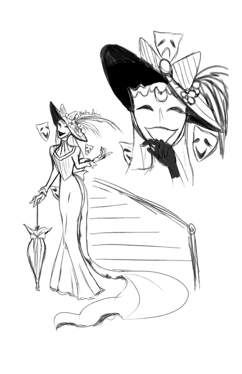 artofminthe's tweet photo. Redesigned the Aha dress!

(ugh hats ughhhh - he was laughing at me the whole time)

#aeonaha #hsr #HonkaiStaiRail https://t.co/EpvoEWoqee