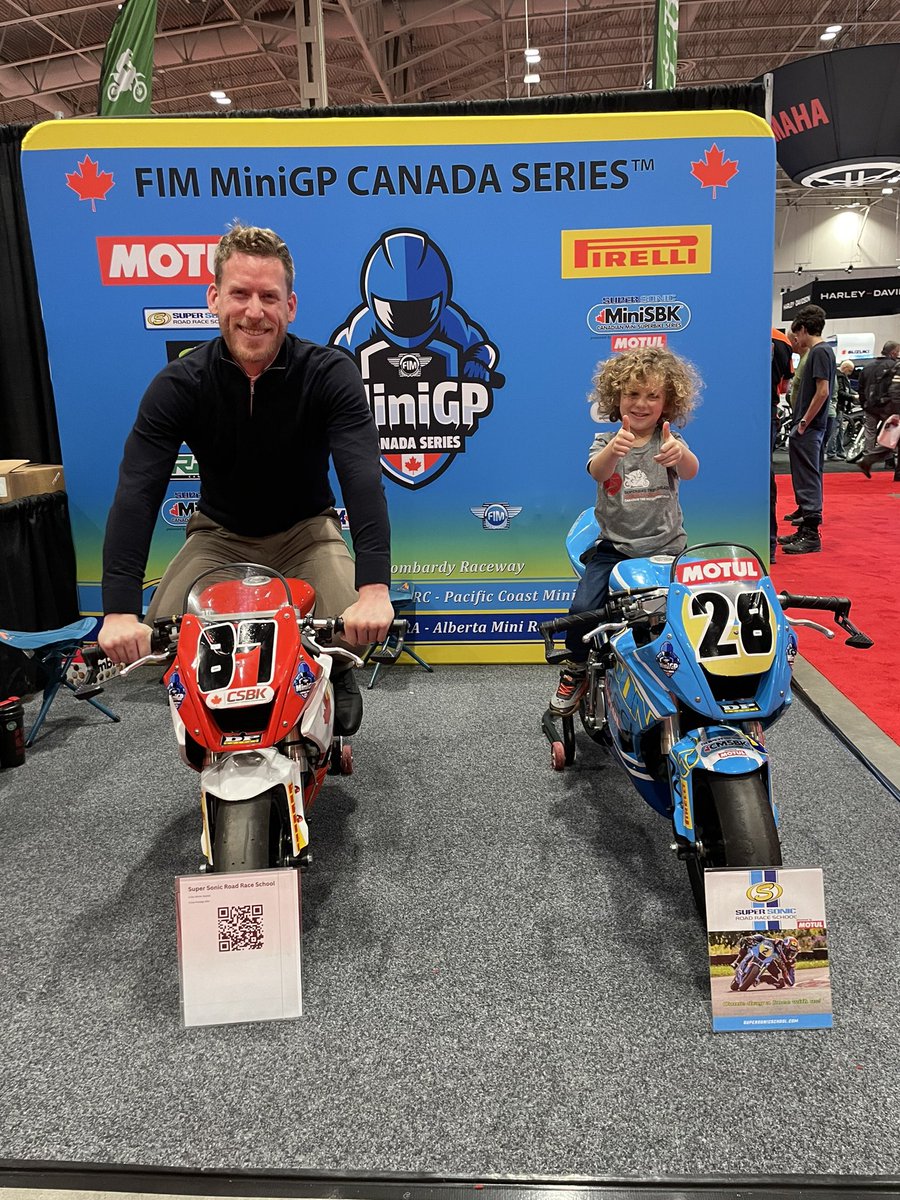 TSN_Marsh's tweet photo. Great day at the Toronto Motorcycle Show with @cdnsuperbike. Follow their social channels for announcements soon about a couple big projects we’ve been building towards! 

#CSBK | @fimminigp | @Bridgestone https://t.co/NsPNHqQ7PG