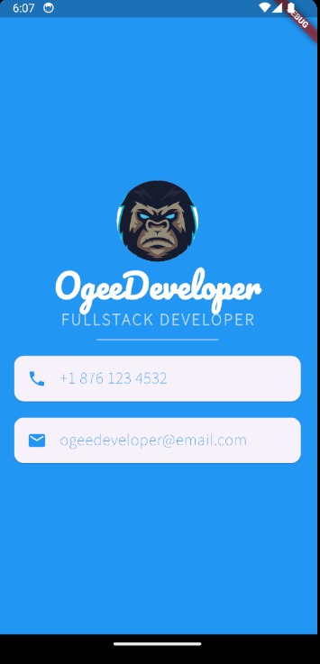 DeveloperOgee's tweet image. I just completed Section 6 of Angela Yu Flutter Development Bootcamp with Dart course. This section thought me about some new widgets such as the Container, Card class, ListTile, Column, Row widgets. I look forward to continue this course. #FlutterBrew #Flutter #100DaysOfCode