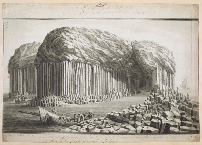 Famous Staffa visitors In 1772 Joseph Banks, famous naturalist & botanist returned from his Endeavour voyage, visited Staffa for the first scientific visit to the island. Returning to London, he popularised the island & was interviewed by next week's famous visitor... #Staffa