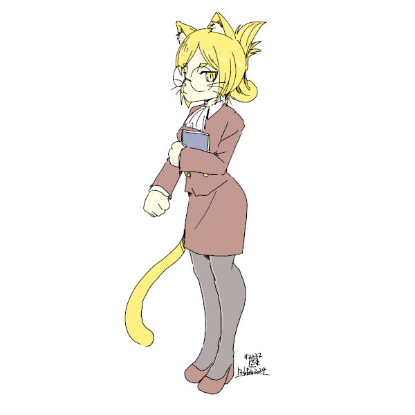 「2024-02-17 #一日一絵」|ふゆ(ドとレとミとキュとゴとヱの音が出ない)のイラスト