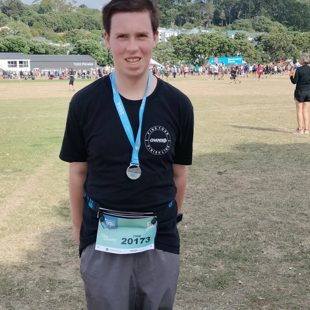 Woop 55:40 another 10km around the bays Done .