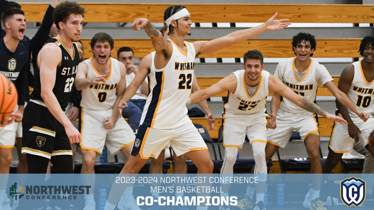 The Whitman Blues are the 2024 NWC Men's Basketball Regular Season Co-Champions! Congratulations @WhitmanMBB !