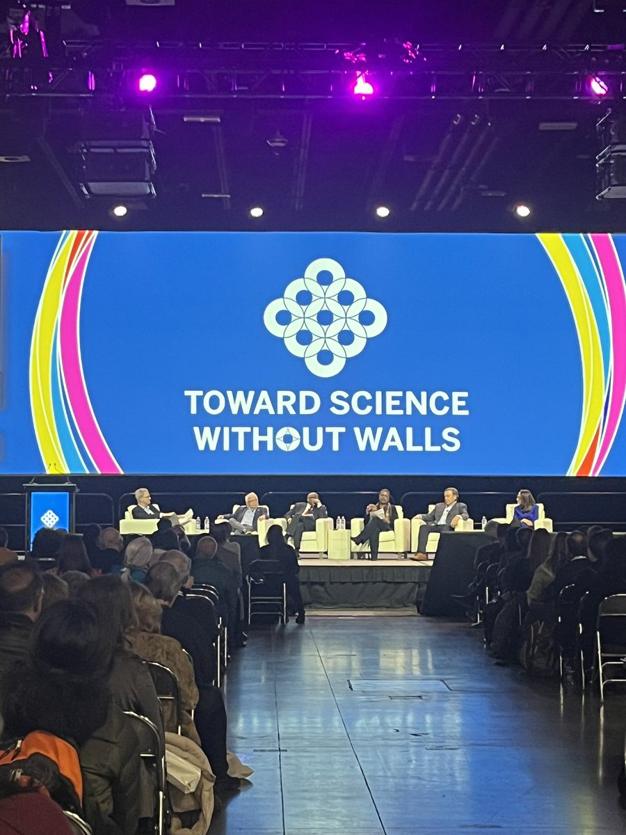 aaas's tweet image. And like that, the 2024 #AAASmtg is a wrap! Our closing plenary, moderated by @ScienceMagazine editor-in-chief Holden Thorp w/ Kaye Husbands Fealing, @kryamamoto, Willie E. May, Margaret Hamburg, and @michaelcrow, focused on how we can keep breaking down walls in #STEMM