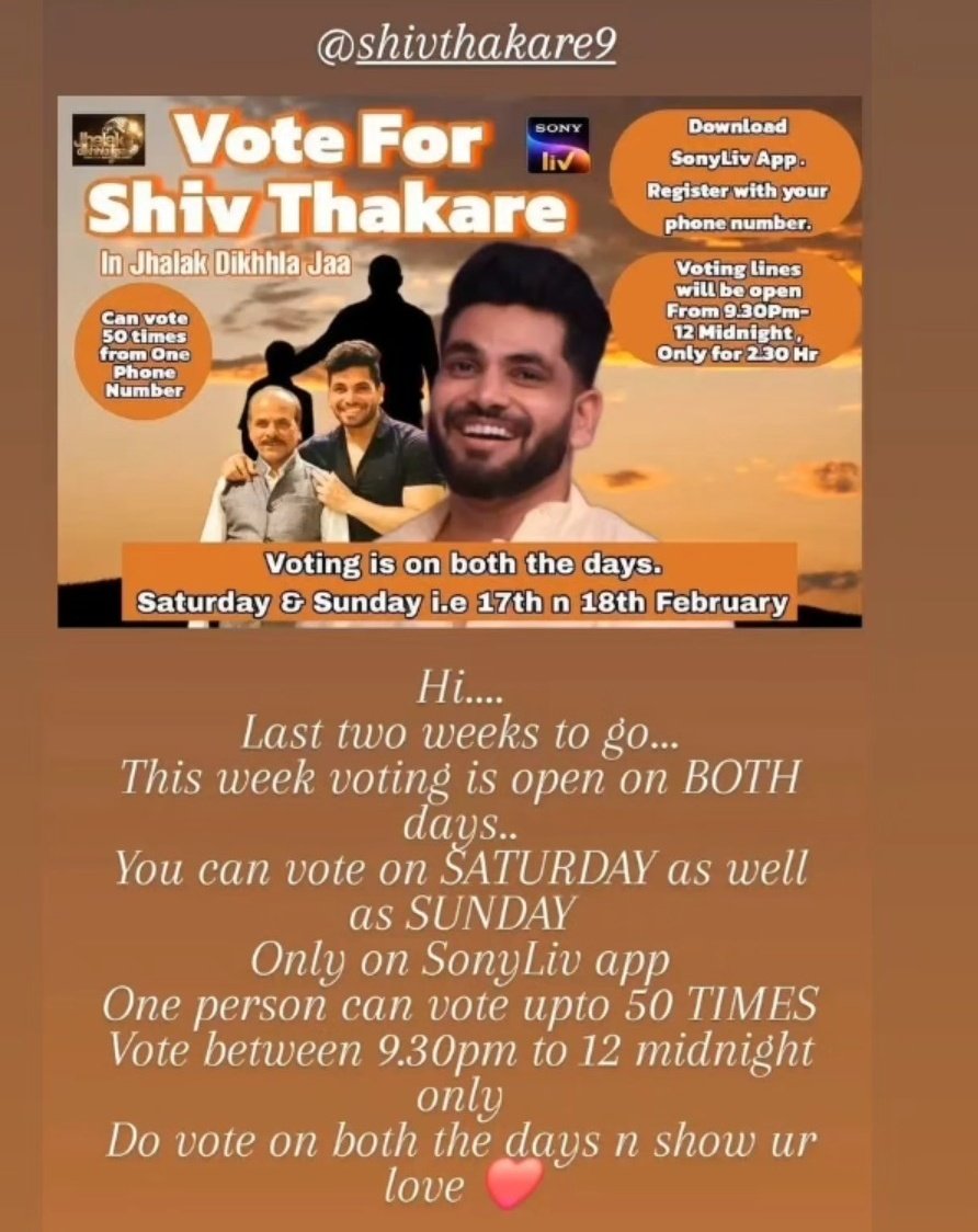 For international supporters where sonyliv app is nt available on google playstore:
- create a new google account
- use vpn, login to play store, change location to India
- download sonyliv app
- follow steps to login and vote
🫠🙂

#ShivThakare
#VoteForShivInJhalak