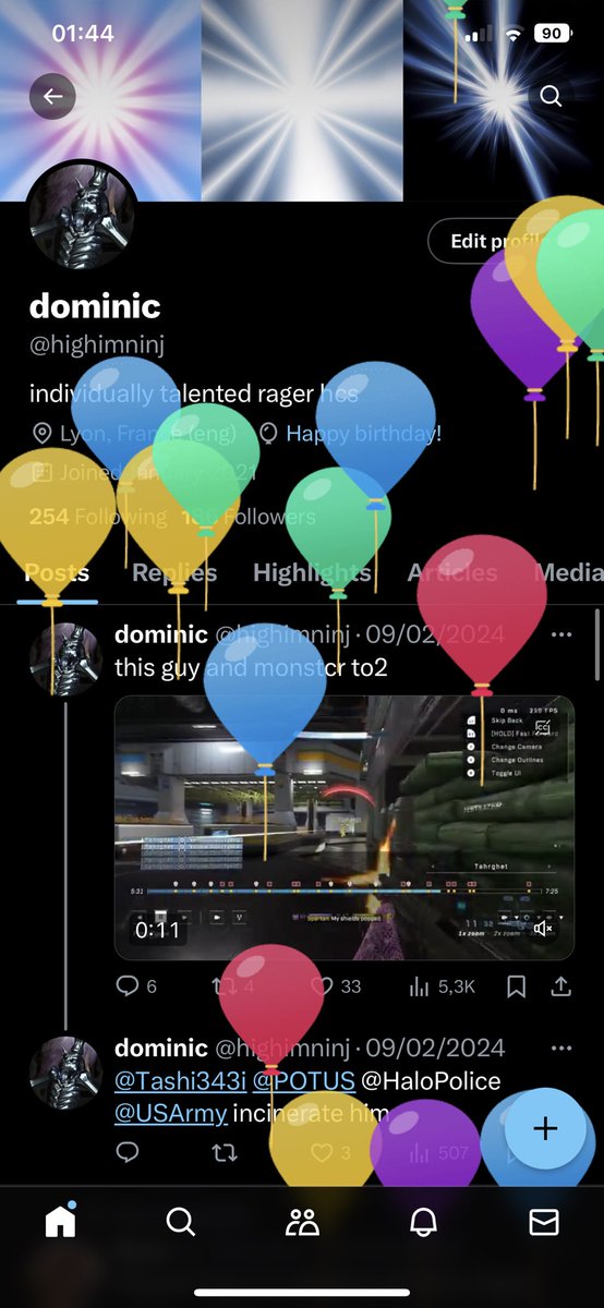highimninj's tweet image. omg me day
