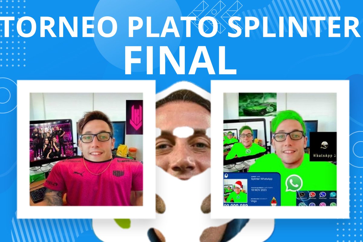 🏆FINAL DEL TORNEO DE PLATO SPLINTER🏆
<a href="/KruSplinter/">KRÜsplinter</a> vs @SpWhatsapp_Momo 
(Foto: <a href="/Splinter_box/">Splinter boxeador🥊</a>)
¿Quien ganará?
