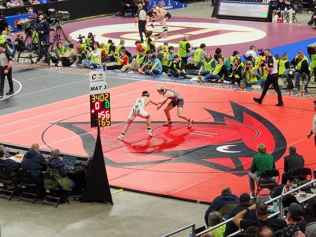 CroftonWarriors's tweet photo. Wyatt Tramp remains undefeated with an 8-7 decision for the win and State Championship! Great job Wyatt! https://t.co/avSAn4IV9G