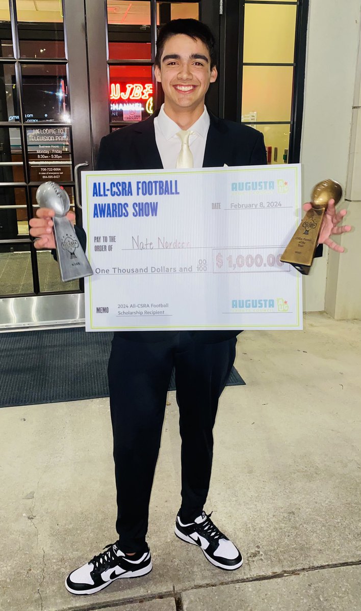 Going to miss my <a href="/GoRebsPCCW/">STHS Football</a> Strom Thurmond teammates and coaches.   Proud to represent STHS on the All-CSRA team and as K/P of the Year.  It’s been amazing to be a Rebel, THE reason I’m going to college at <a href="/AUTrojansFB/">Anderson Trojans Football</a> .