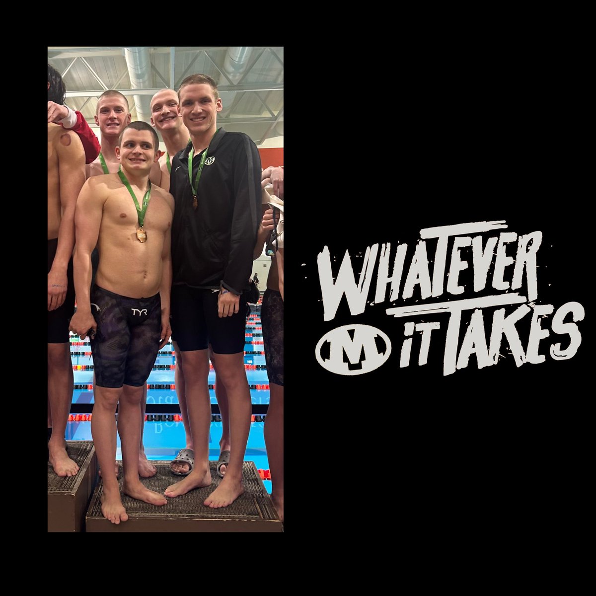 BeesSwimming's tweet photo. 🚨BOOM!!🚨 FINAL STATE QUALIFIERS of the night!! The 4 x 100 Free Relay! 

#WhateverItTakes @MedinaBoosters @medinaathletics https://t.co/LYgbPsCdb3