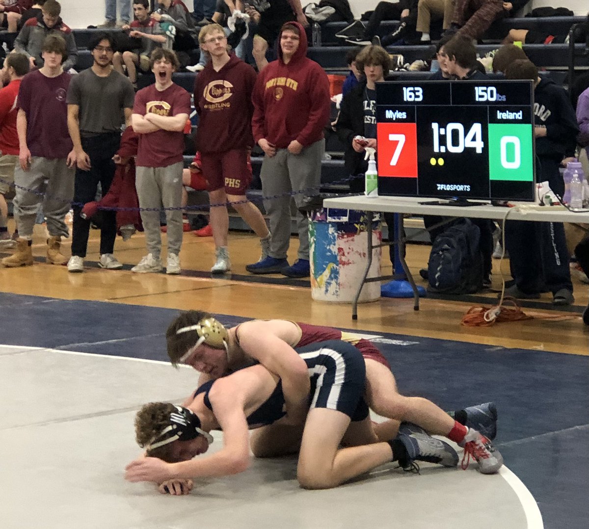 Portsmouth HS Wrestling had a great showing at the NHIAA DII Wrestling Championship held at Hollis-Brookline HS. Junior Elijah Josey wins the DII CHAMPIONSHIP at 190 lbs. as well as six Clippers finishing in the top 5 and advancing to the Meet of Champions! Great job by all!