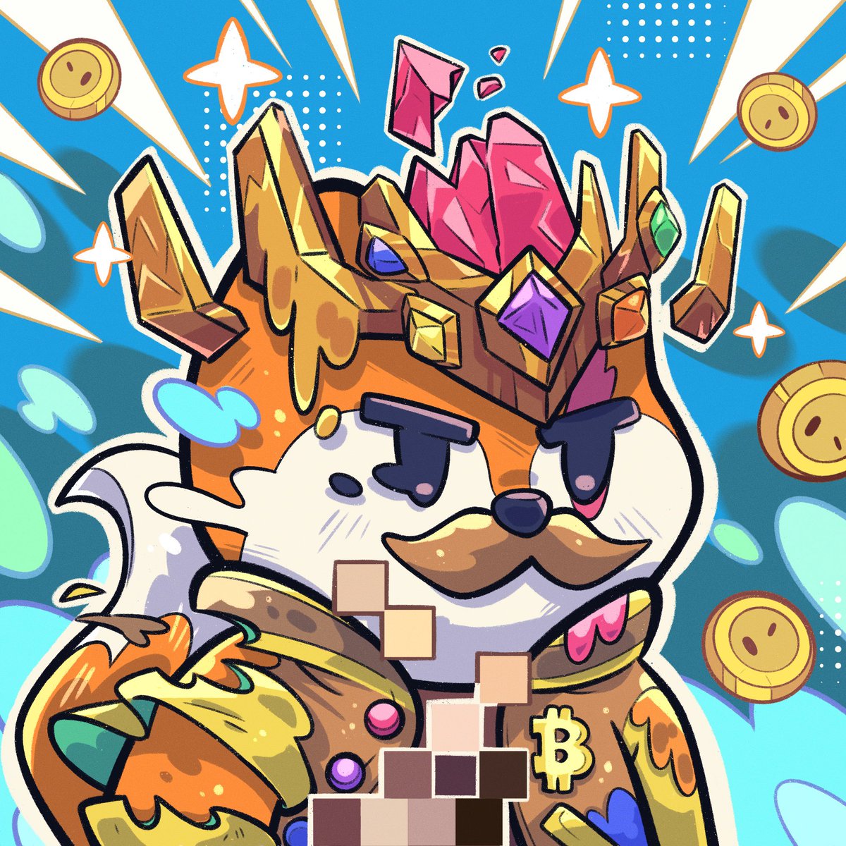 King Bitcoin Fox 👑🦊 is in the END GAME now!  #T3 Thanks to <a href="/miksketched_/">MiK ✦</a> 🔥 #infinitycrown #AvengersEndGame  <a href="/FamousFoxFed/">Famous Fox Federation 🦊🟠</a>