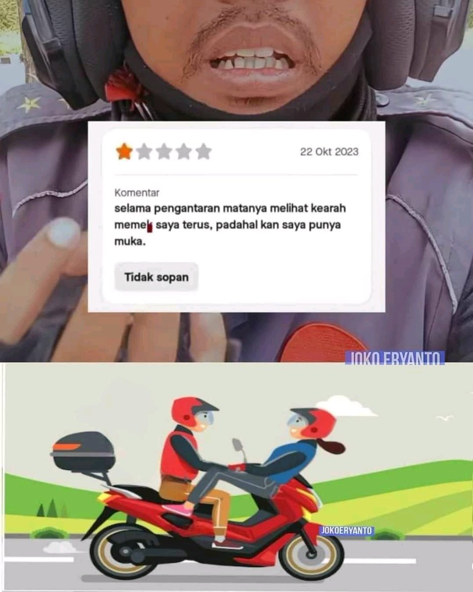 NET1ZENN_'s tweet image. Kumpulan chtan ojol yang bikin ngakak 😂🤣

a thread