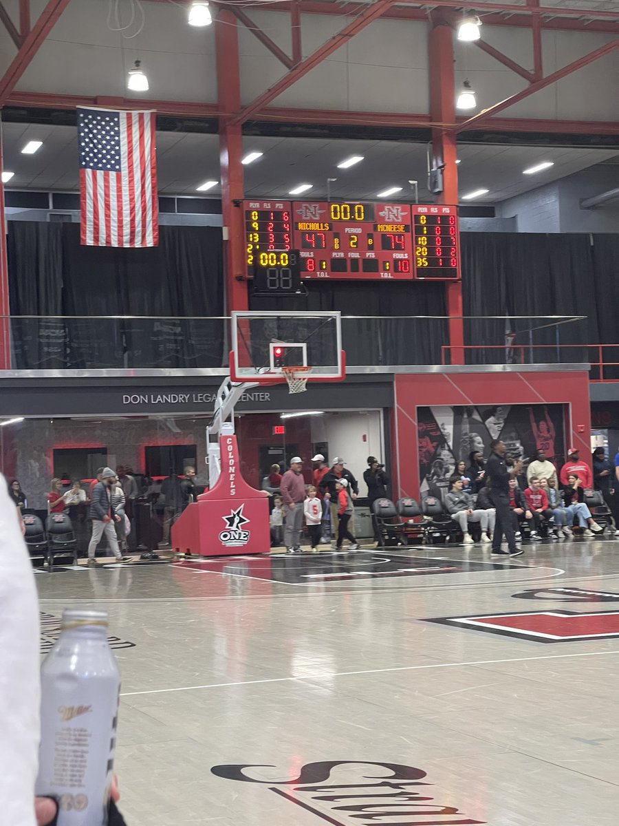 Many thanks to @CluneJay @Nicholls_MBB for the hospitality today .. @McNeeseMBB vs @Nicholls_MBB … “The General” @wwademcneese @McNeeseMBB team is legit…