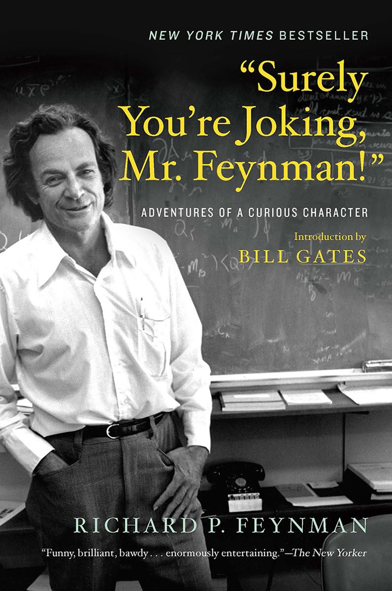22) "Surely You're Joking, Mr. Feynman!" par Richard P. Feynman Ce livre est une collection d'anecdotes et d'histoires de la vie du physicien lauréat du prix Nobel Richard Feynman. Il couvre un large éventail de sujets, du travail de Feynman sur le projet Manhattan à son amour pour jouer des bongos. Les histoires révèlent la curiosité insatiable de Feynman, son approche non conventionnelle de la résolution de problèmes et sa capacité à trouver de l'humour dans presque toutes les situations.