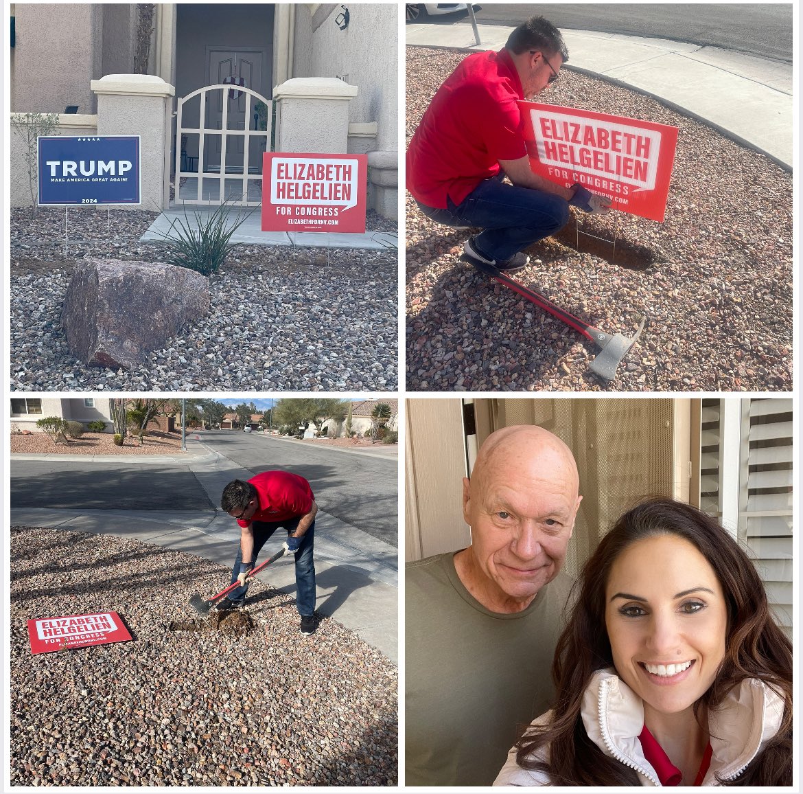 I asked Tiger what he wanted to do for his birthday and he said meet voters. He knows the way to my heart. Happy birthday Tiger. @TigerHelgelien ElizabethForNevada.com #CoupleGoals #nv03 #homemeansnevada #HappyBirthday