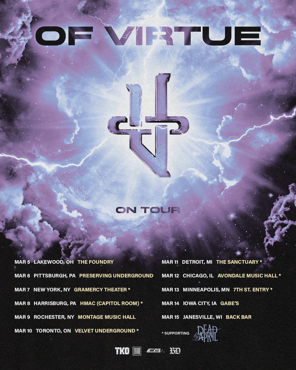 We join <a href="/dbaswe/">Dead by April</a> in just two weeks. Where are we going to see you?🎟️ laylo.com/ofvirtue/m/5c8…