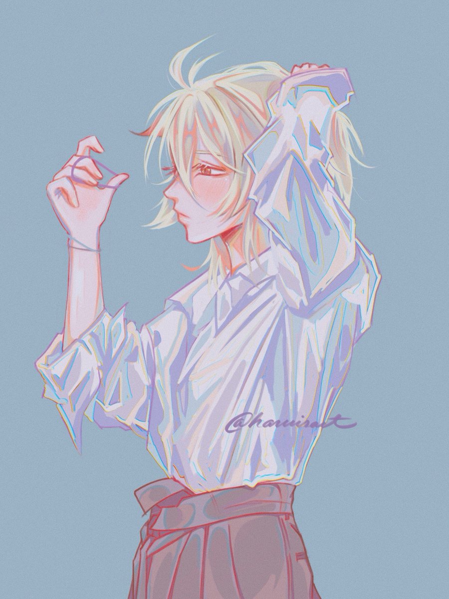 haruisart's tweet image. "Give all your love to him and only him" 🍁🌅

#原神 #kazuha #kaedeharakazuha #Genshin