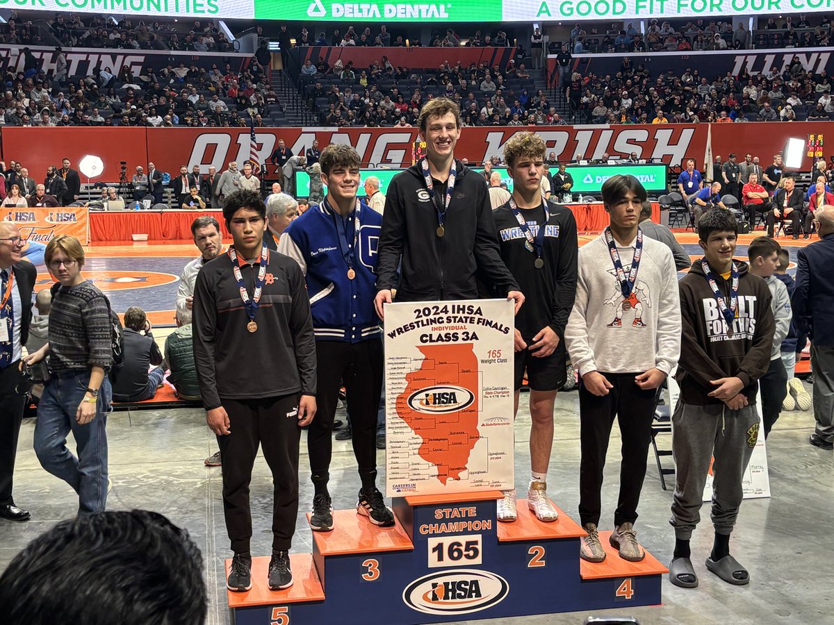 Collin Carrigan is the 2nd Glenbard West Wrestler to win a State Championship and joins Mr. Fred Beilfuss (1966) ! GO WEST!