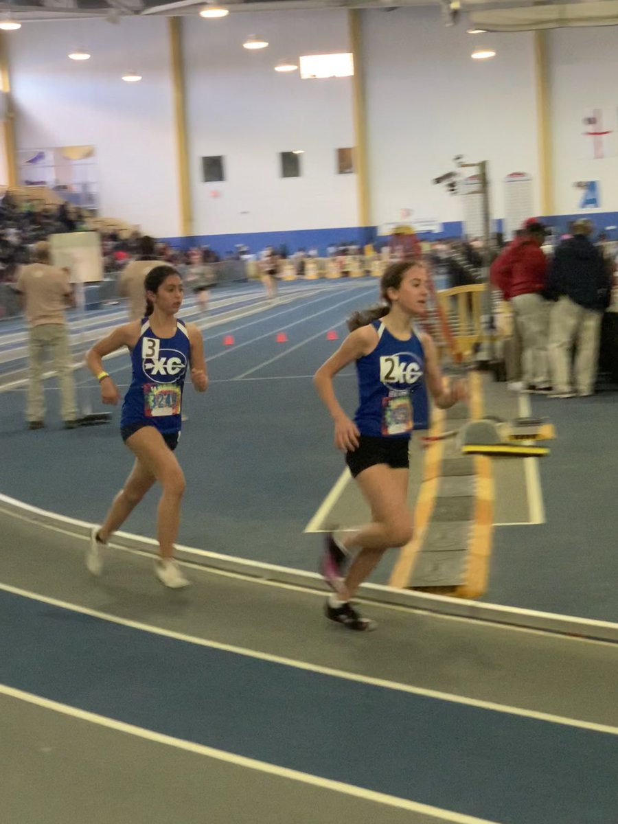 XcElite1's tweet photo. Emmy, Emily and Juliet worked together for most of the 3000 race today. All made the podium .
Emmy the win, Emily -2nd and Juliet - 5th. https://t.co/0Fg374Ee0O