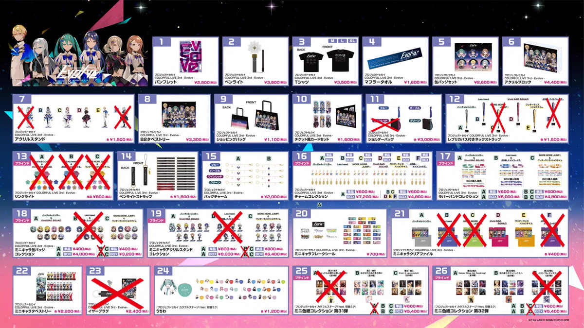 プロセカ リンライ 3rd 13個 プロジェクトセカイ COLORFUL LIVE 6th