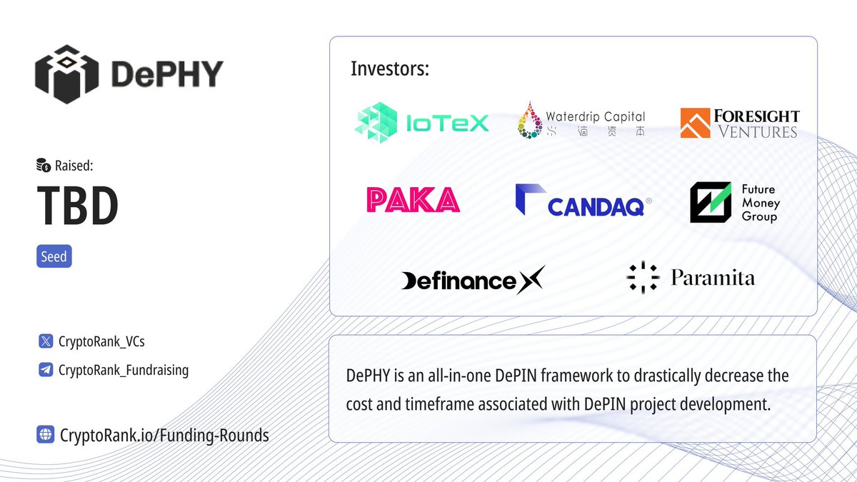 Congrats on our portfolio <a href="/dephynetwork/">DePHY</a>, glad to add value along the way.