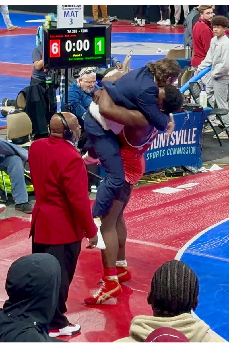 Bob Jones very own Tafari Alcime worked incredibly hard & earned the State Wrestling Championship ! Well-deserved! Game On!