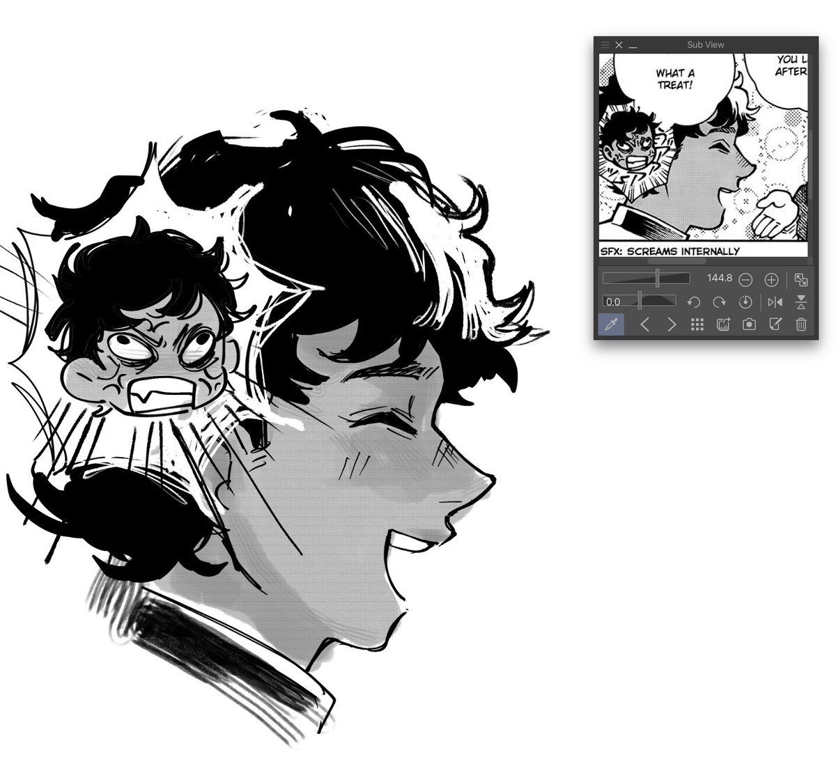 in better news….a quick #kabru sketch for @hoshiumisexy 