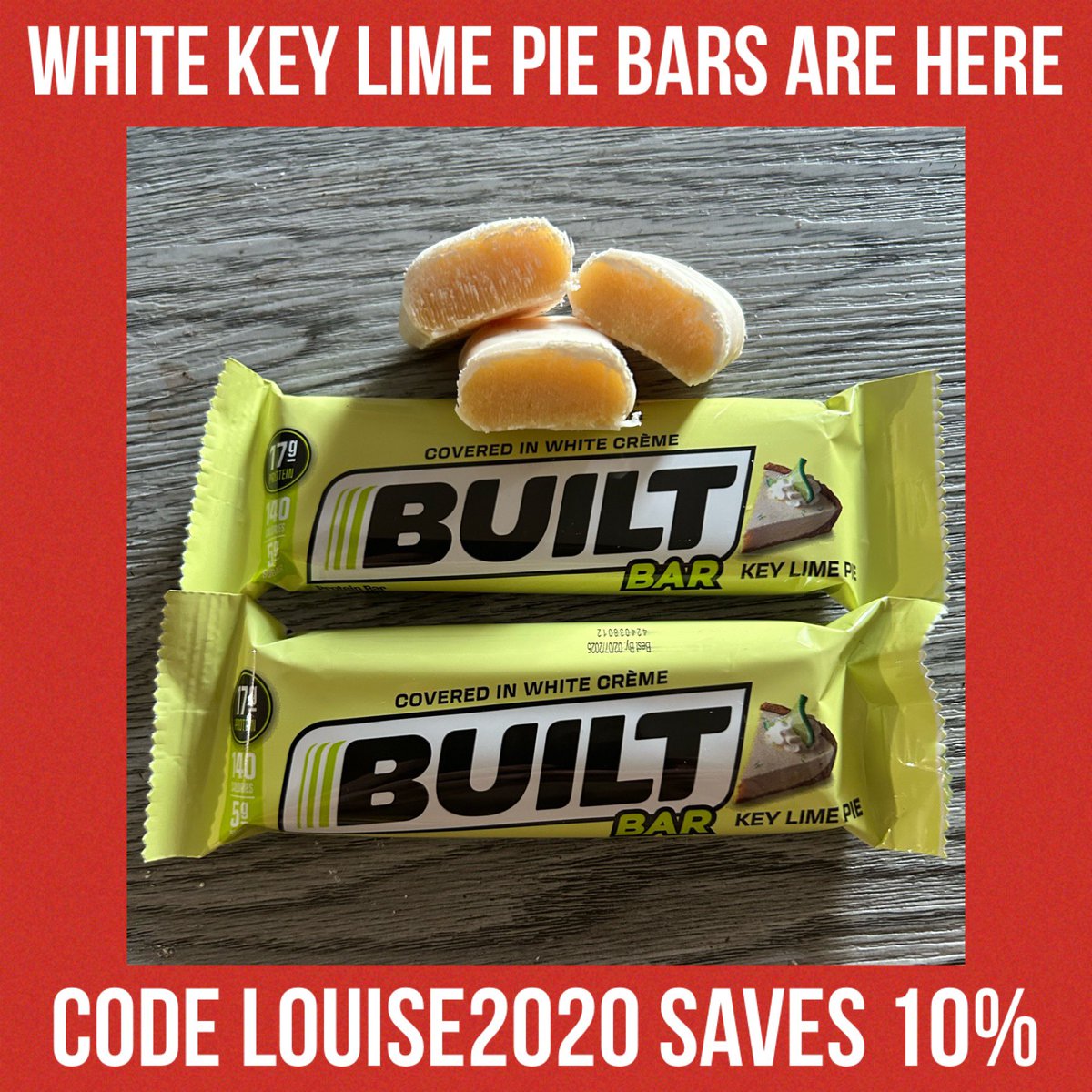 LouiseKelowna's tweet photo. New ➡️https://t.co/nzRY3uTKrt #weightloss #gymgirl #gymguy #snacks #proteinbar #tastesgood #HealthyEating #gym #discountcode #highprotein #gymlife #wwprotein #love #workout #tasty #healthy #new #whey #keylime #lime #keylimepie #highprotein #builtbar #Built_Bar @Built_Bar https://t.co/W2K687Qtmw