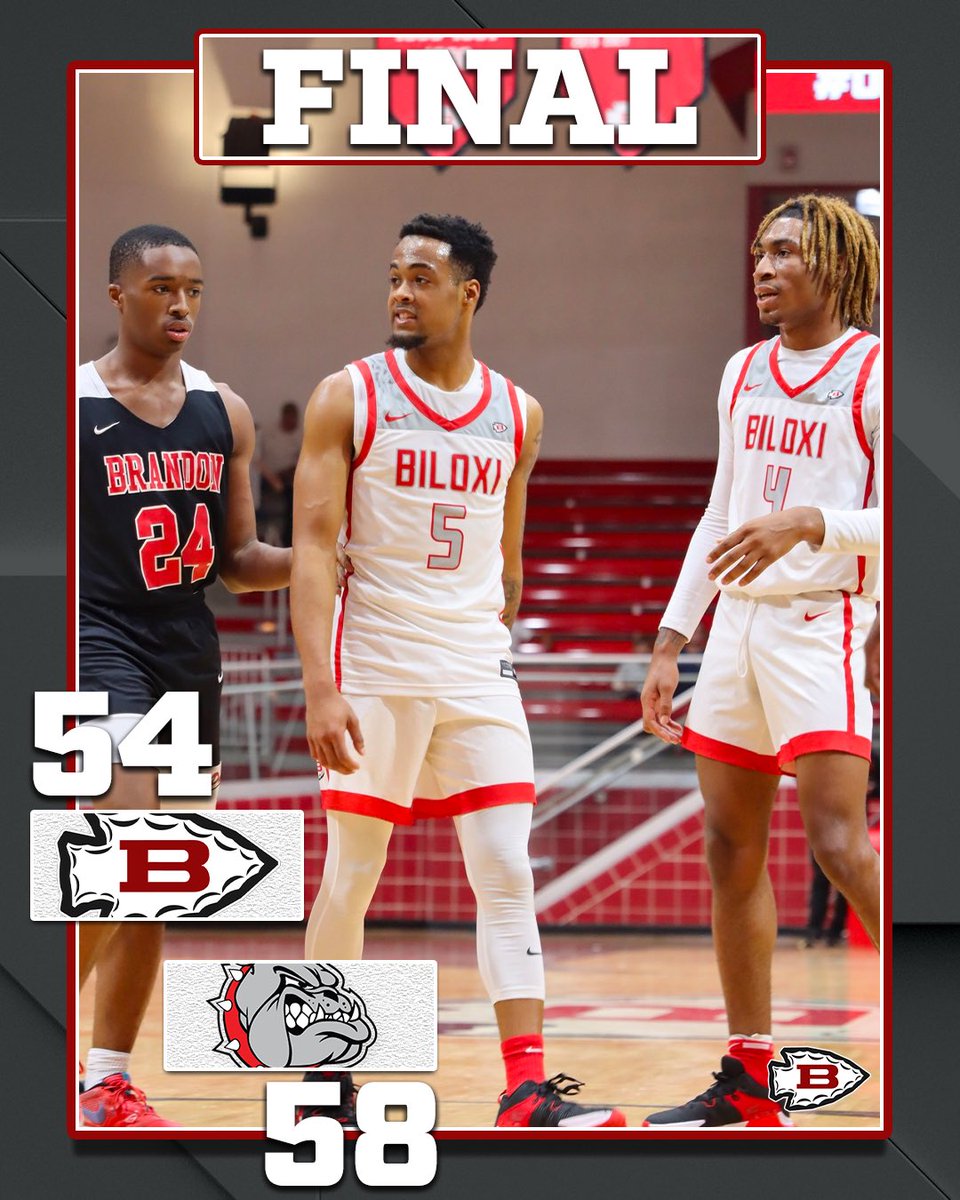 FINAL | Boys Basketball [7A Playoffs] #Tribe : 54, Brandon : 58 Indians lose a tough one. Thank you seniors for your hard work and effort during the season! #BlxIndianNation | #OneTribe