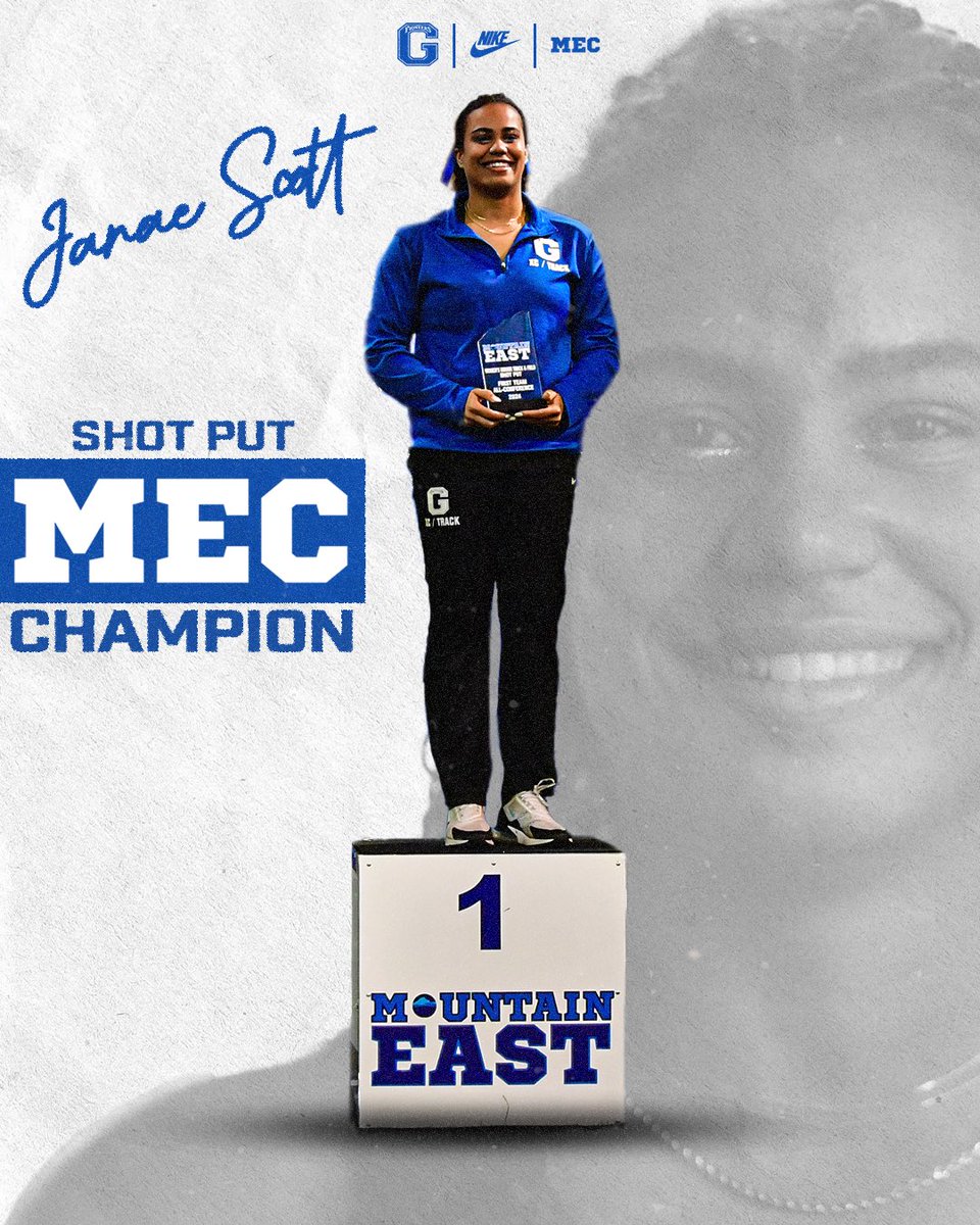 𝙈𝙀𝘾 𝘾𝙃𝘼𝙈𝙋𝙄𝙊𝙉!!!🏆

Janae Scott crowned <a href="/TheMountainEast/">Mountain East Conf.</a> Shot Put Champion!

#GoPioneers